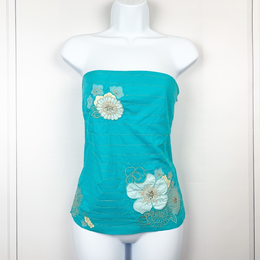 PLAINS & PRINTS Sleeveless Bandeau Top - S